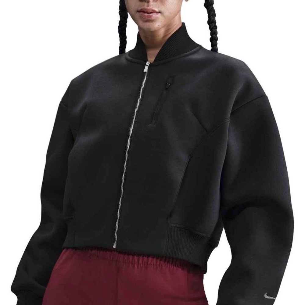 Nike Oversized Destroyer Jacket Black Modern Fleece Medium $200